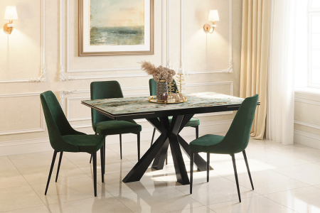 Стол SPARTA 160 (SPARTA 160 MALAHIT CER) SPARTA 160